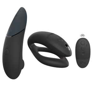 Лимитированный набор "Lust & Luxury Womanizer Next and We-Vibe Sync O" черный