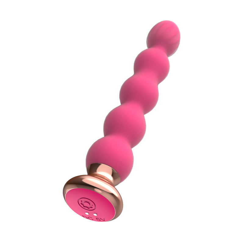 Анальная елочка с вибрацией "I-Moon Vibrator" на дистанционном управлении, розовая 